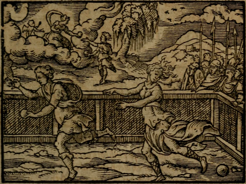 An illustration from Ori Apollinis Niliaci, De sacris Aegyptiorum notis, Aegyptiacè expressis : libri duo, iconibus illustrati, & aucti : nunc primùm in latinum ac gallicum sermonem conversi, 1574, leaf 448