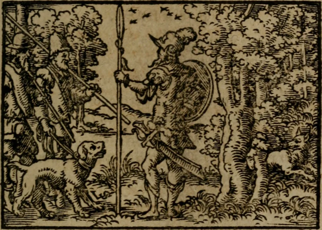 An illustration from Ori Apollinis Niliaci, De sacris Aegyptiorum notis, Aegyptiacè expressis : libri duo, iconibus illustrati, & aucti : nunc primùm in latinum ac gallicum sermonem conversi, 1574, leaf 472