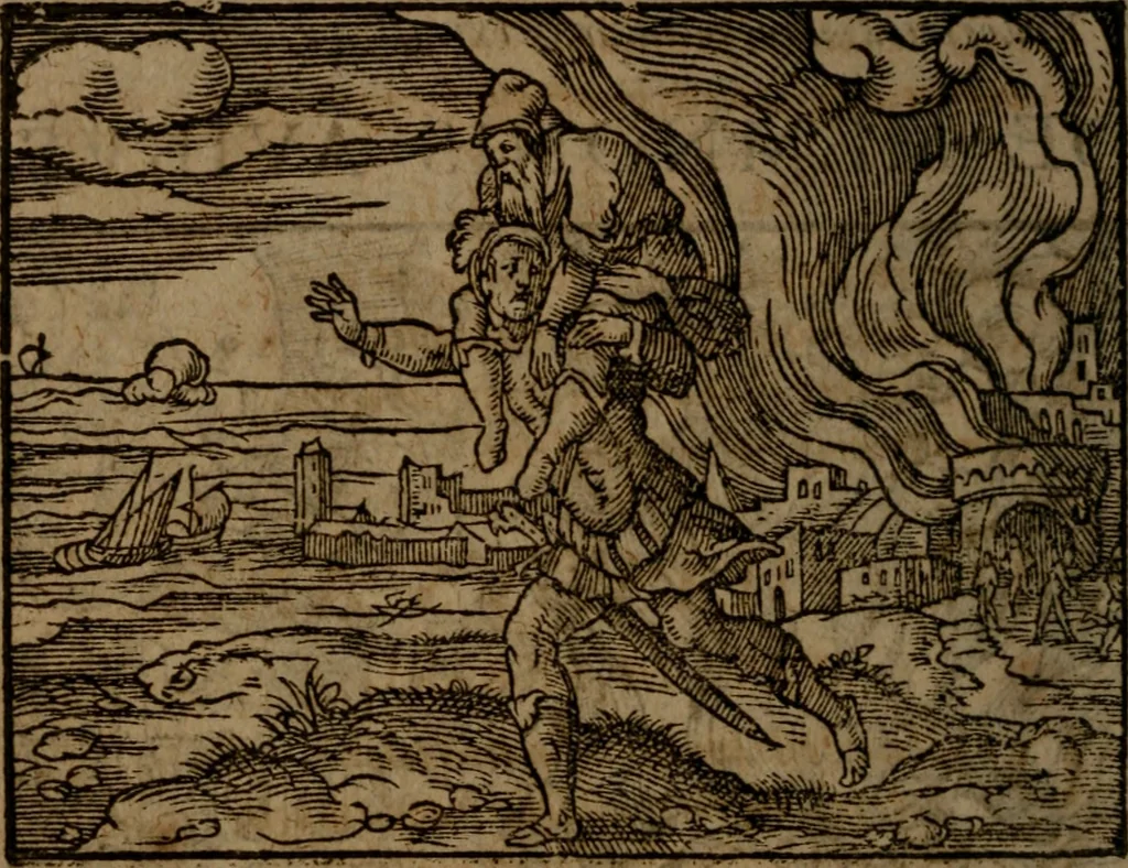 An illustration from Ori Apollinis Niliaci, De sacris Aegyptiorum notis, Aegyptiacè expressis : libri duo, iconibus illustrati, & aucti : nunc primùm in latinum ac gallicum sermonem conversi, 1574, leaf 489