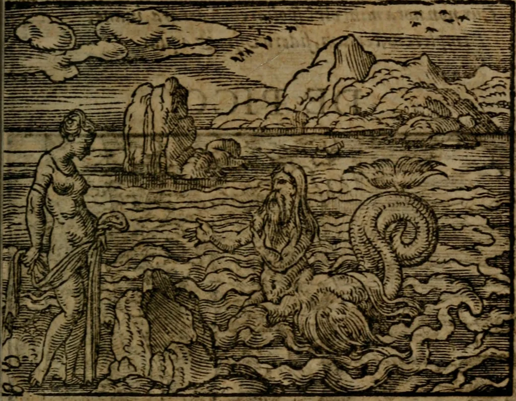 An illustration from Ori Apollinis Niliaci, De sacris Aegyptiorum notis, Aegyptiacè expressis : libri duo, iconibus illustrati, & aucti : nunc primùm in latinum ac gallicum sermonem conversi, 1574, leaf 496