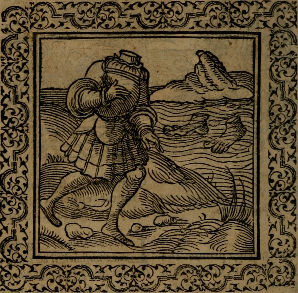 An illustration from Ori Apollinis Niliaci, De sacris Aegyptiorum notis, Aegyptiacè expressis : libri duo, iconibus illustrati, & aucti : nunc primùm in latinum ac gallicum sermonem conversi, 1574, leaf 89