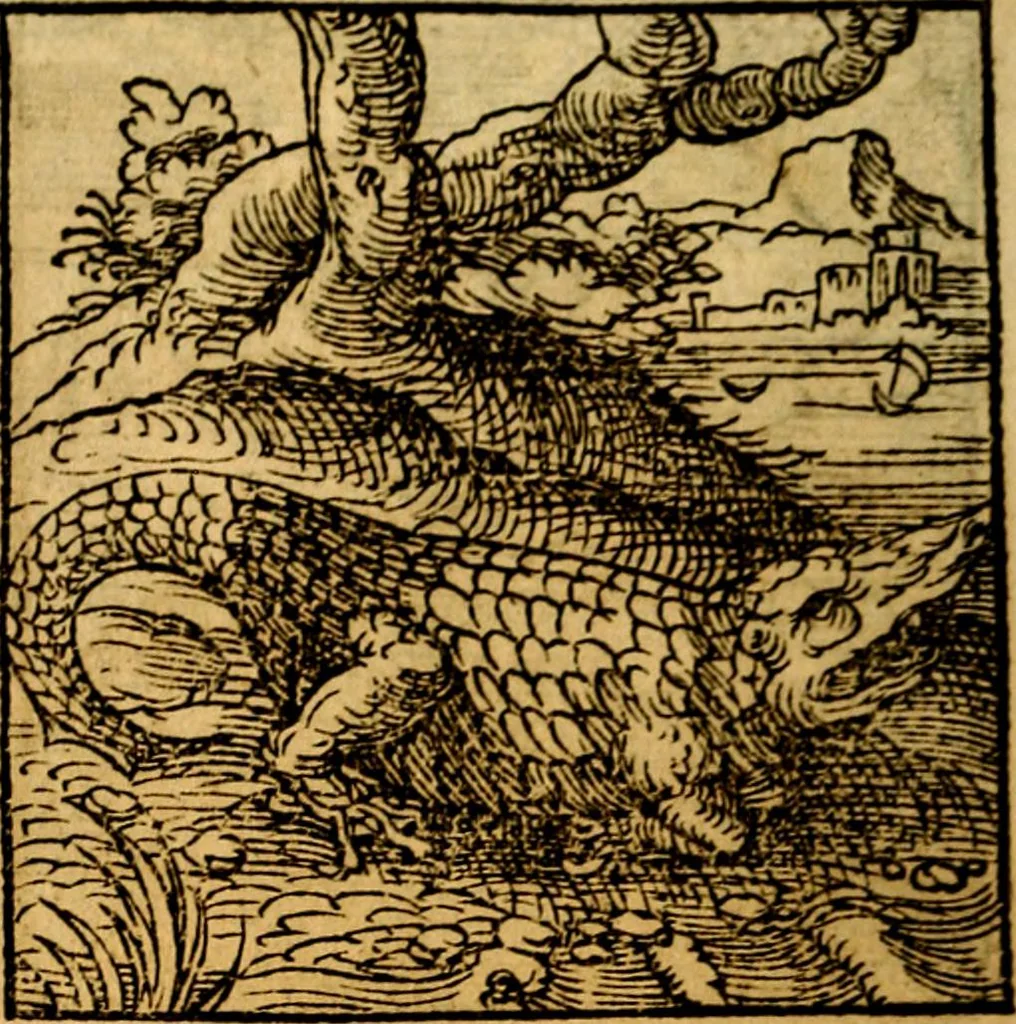 An illustration from Ori Apollonis Niliaci, de sacris notis & sculpturis libri duo, vbi ad fidem vetudti codicis manu scripti restituta sunt loca permulta, corrupta ante ac deplorata, 1551, leaf 121