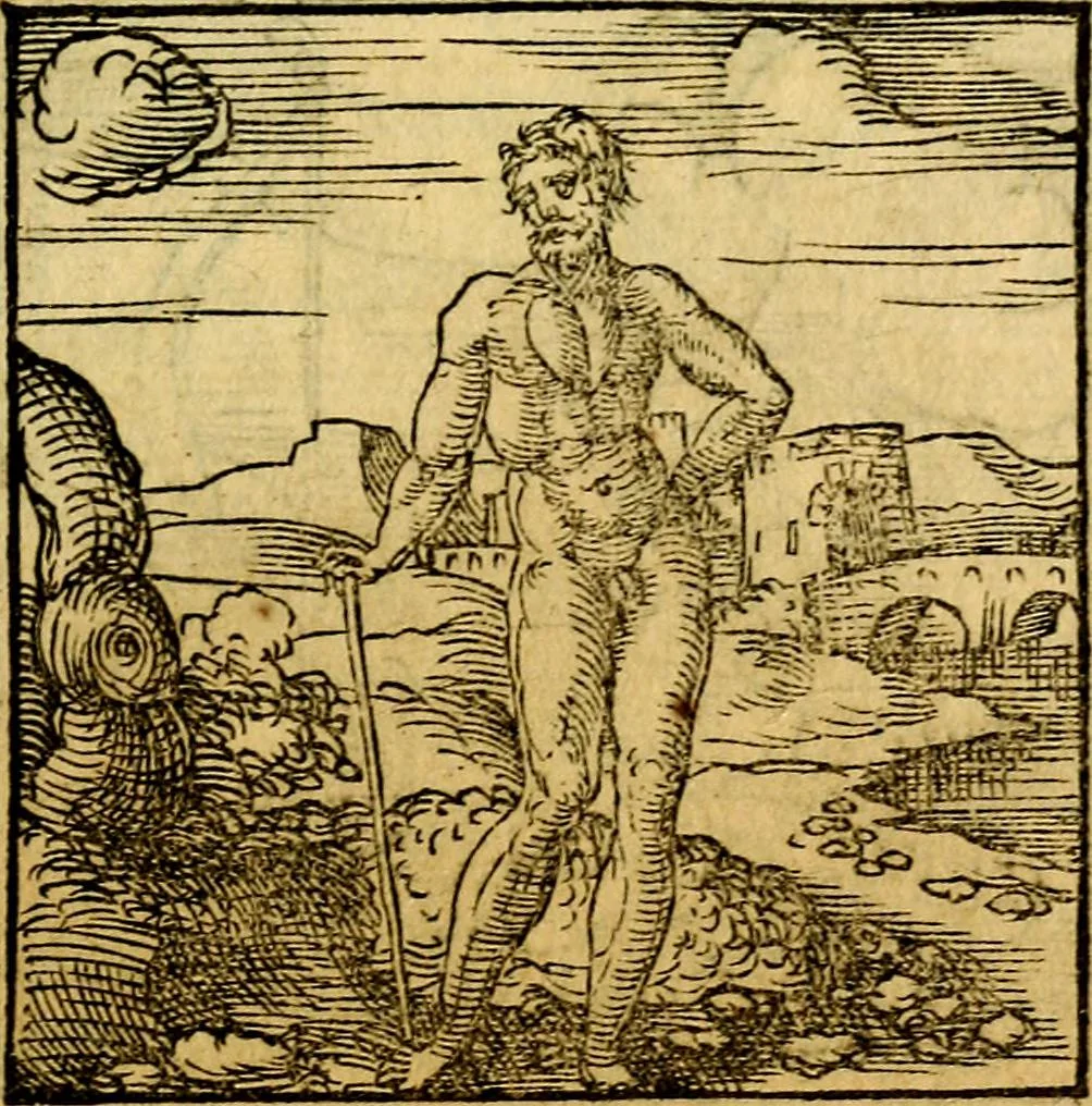 An illustration from Ori Apollonis Niliaci, de sacris notis & sculpturis libri duo, vbi ad fidem vetudti codicis manu scripti restituta sunt loca permulta, corrupta ante ac deplorata, 1551, leaf 128