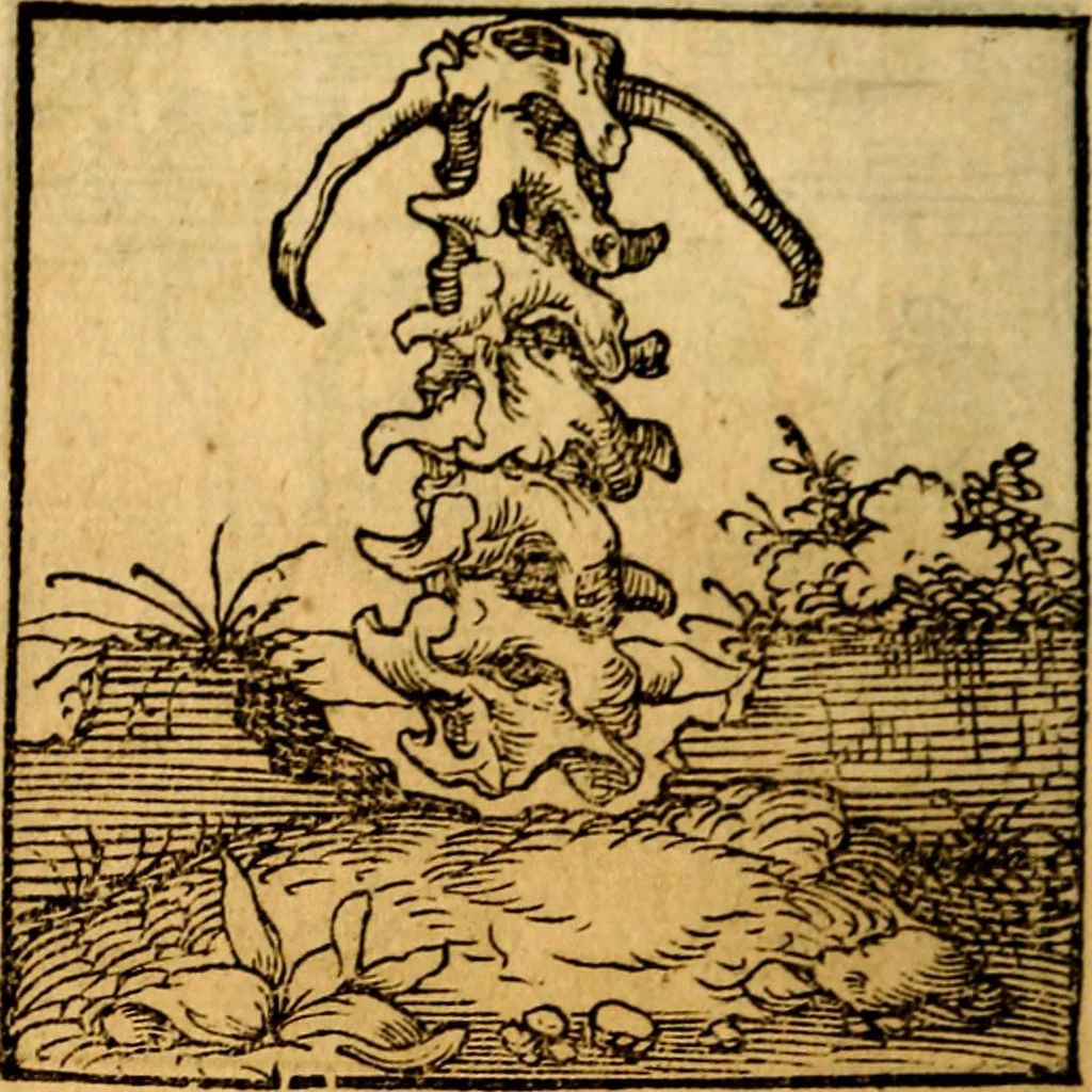 An illustration from Ori Apollonis Niliaci, de sacris notis & sculpturis libri duo, vbi ad fidem vetudti codicis manu scripti restituta sunt loca permulta, corrupta ante ac deplorata, 1551, leaf 133