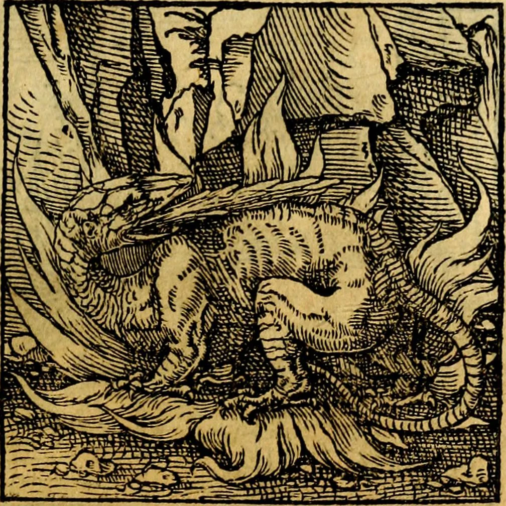 An illustration from Ori Apollonis Niliaci, de sacris notis & sculpturis libri duo, vbi ad fidem vetudti codicis manu scripti restituta sunt loca permulta, corrupta ante ac deplorata, 1551, leaf 186