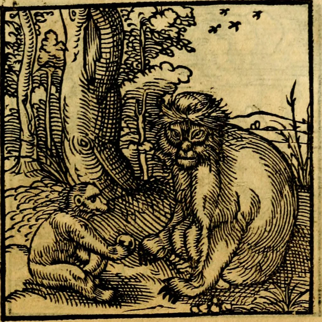 An illustration from Ori Apollonis Niliaci, de sacris notis & sculpturis libri duo, vbi ad fidem vetudti codicis manu scripti restituta sunt loca permulta, corrupta ante ac deplorata, 1551, leaf 190