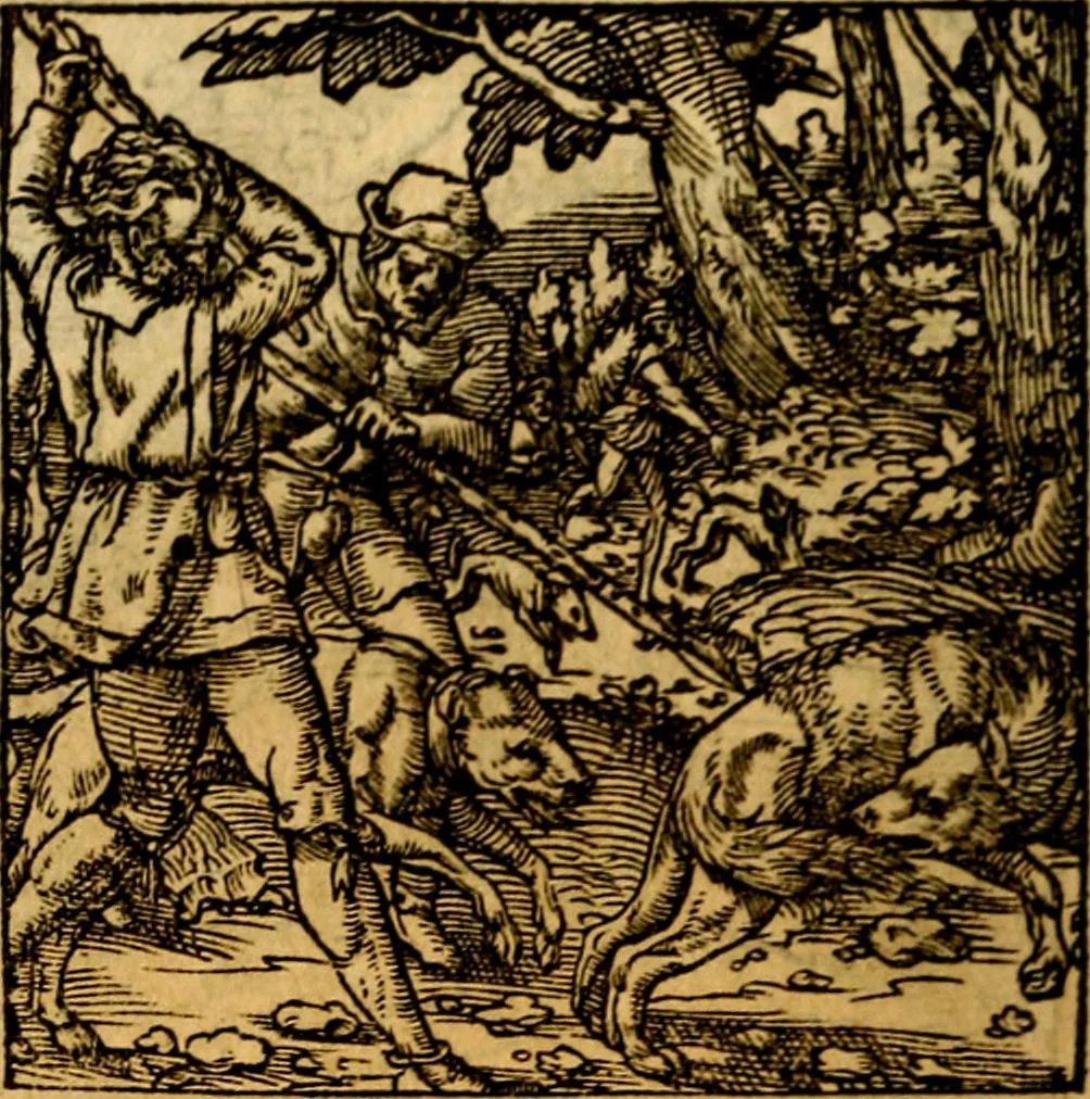 An illustration from Ori Apollonis Niliaci, de sacris notis & sculpturis libri duo, vbi ad fidem vetudti codicis manu scripti restituta sunt loca permulta, corrupta ante ac deplorata, 1551, leaf 197