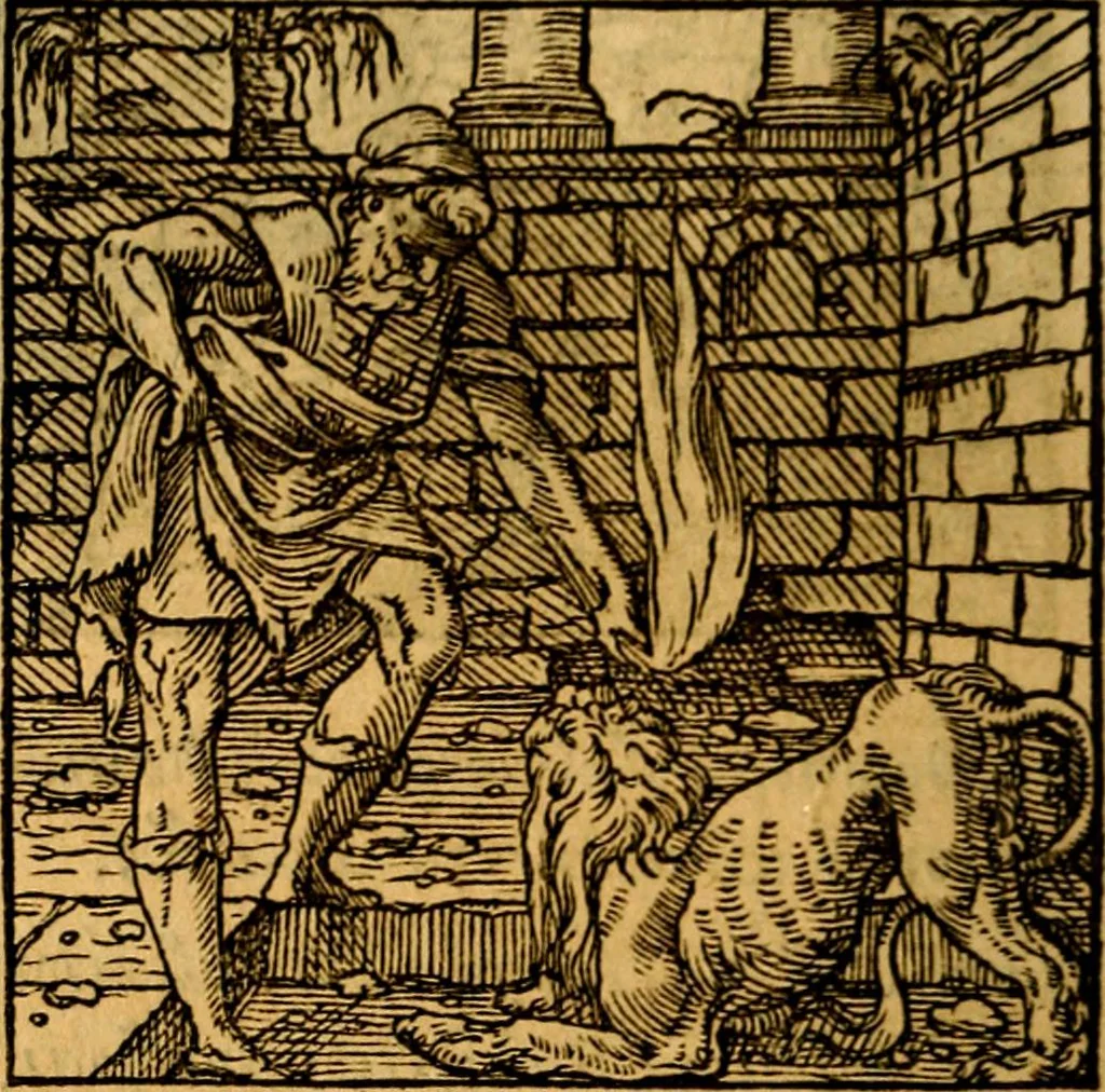 An illustration from Ori Apollonis Niliaci, de sacris notis & sculpturis libri duo, vbi ad fidem vetudti codicis manu scripti restituta sunt loca permulta, corrupta ante ac deplorata, 1551, leaf 199