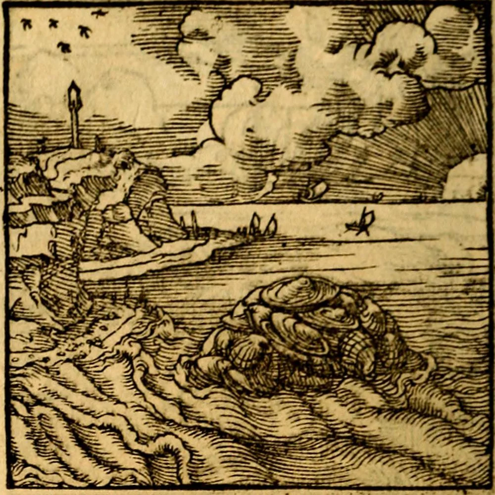 An illustration from Ori Apollonis Niliaci, de sacris notis & sculpturis libri duo, vbi ad fidem vetudti codicis manu scripti restituta sunt loca permulta, corrupta ante ac deplorata, 1551, leaf 231