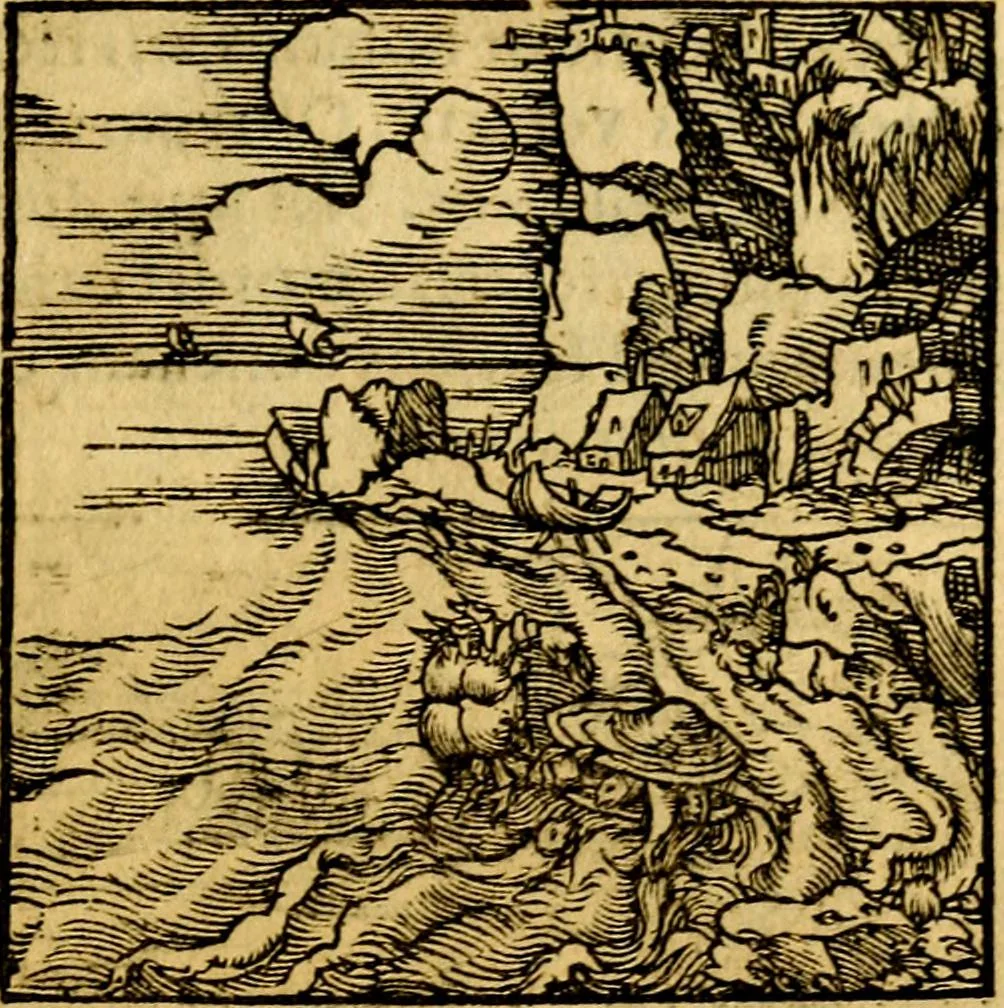 An illustration from Ori Apollonis Niliaci, de sacris notis & sculpturis libri duo, vbi ad fidem vetudti codicis manu scripti restituta sunt loca permulta, corrupta ante ac deplorata, 1551, leaf 232