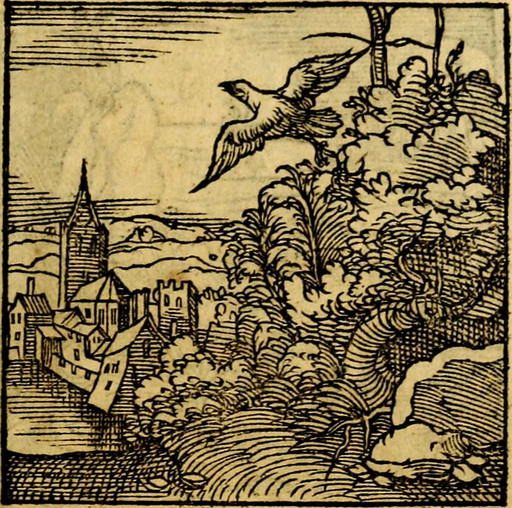 An illustration from Ori Apollonis Niliaci, de sacris notis & sculpturis libri duo, vbi ad fidem vetudti codicis manu scripti restituta sunt loca permulta, corrupta ante ac deplorata, 1551, leaf 236