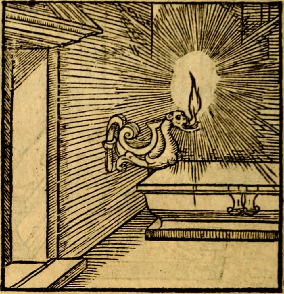 An illustration from Ori Apollonis Niliaci, de sacris notis & sculpturis libri duo, vbi ad fidem vetudti codicis manu scripti restituta sunt loca permulta, corrupta ante ac deplorata, 1551, leaf 247