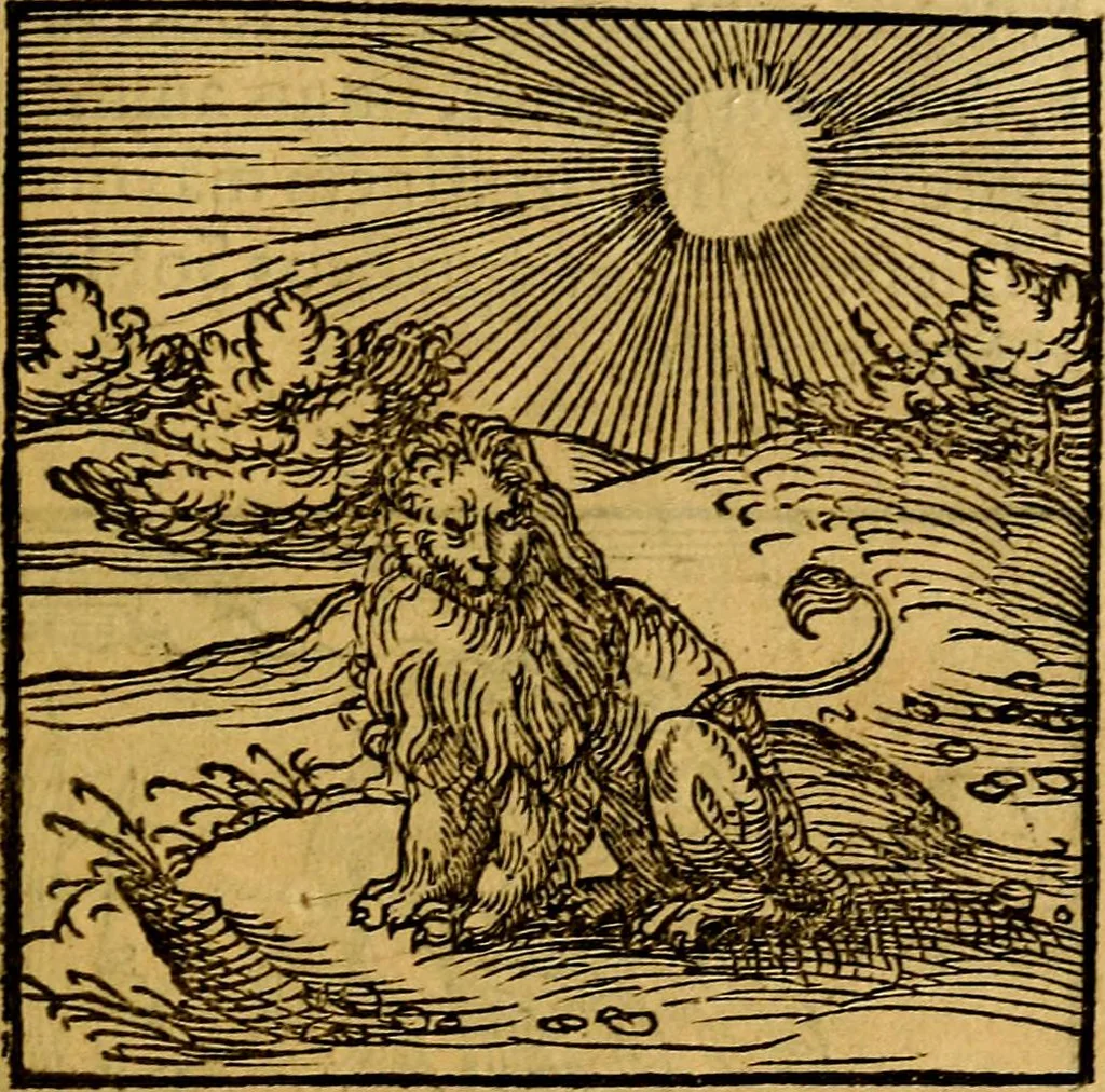 An illustration from Ori Apollonis Niliaci, de sacris notis & sculpturis libri duo, vbi ad fidem vetudti codicis manu scripti restituta sunt loca permulta, corrupta ante ac deplorata, 1551, leaf 60