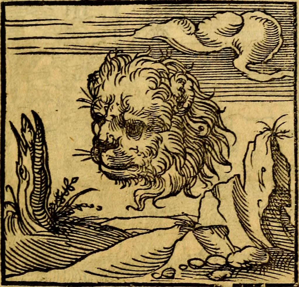 An illustration from Ori Apollonis Niliaci, de sacris notis & sculpturis libri duo, vbi ad fidem vetudti codicis manu scripti restituta sunt loca permulta, corrupta ante ac deplorata, 1551, leaf 62