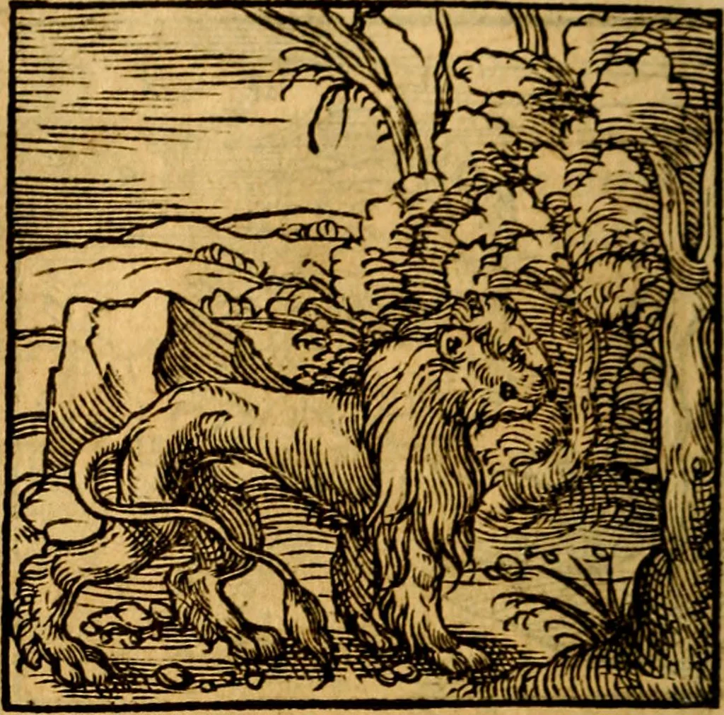 An illustration from Ori Apollonis Niliaci, de sacris notis & sculpturis libri duo, vbi ad fidem vetudti codicis manu scripti restituta sunt loca permulta, corrupta ante ac deplorata, 1551, leaf 63