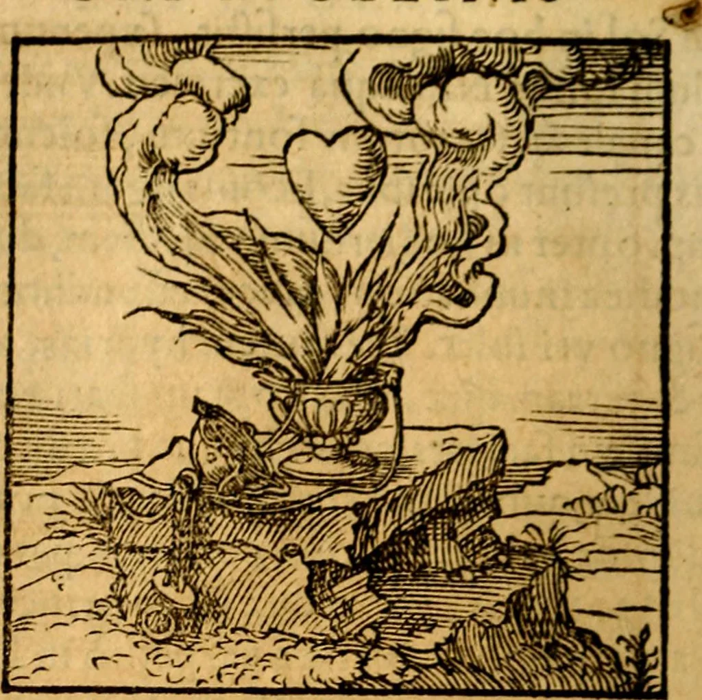 An illustration from Ori Apollonis Niliaci, de sacris notis & sculpturis libri duo, vbi ad fidem vetudti codicis manu scripti restituta sunt loca permulta, corrupta ante ac deplorata, 1551, leaf 67
