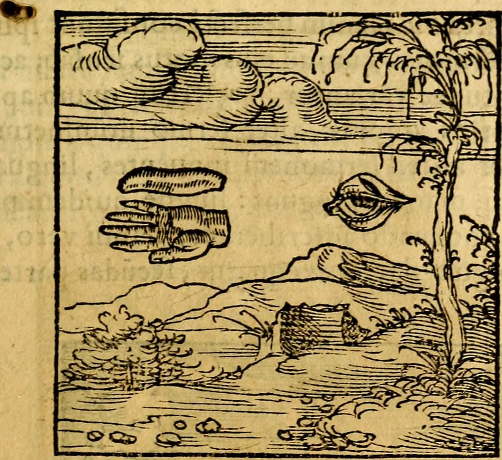 An illustration from Ori Apollonis Niliaci, de sacris notis & sculpturis libri duo, vbi ad fidem vetudti codicis manu scripti restituta sunt loca permulta, corrupta ante ac deplorata, 1551, leaf 72