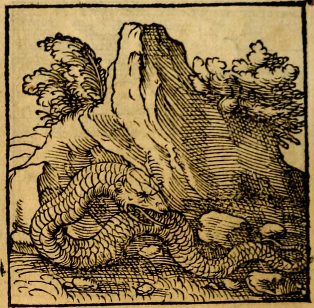 An illustration from Ori Apollonis Niliaci, de sacris notis & sculpturis libri duo, vbi ad fidem vetudti codicis manu scripti restituta sunt loca permulta, corrupta ante ac deplorata, 1551, leaf 93