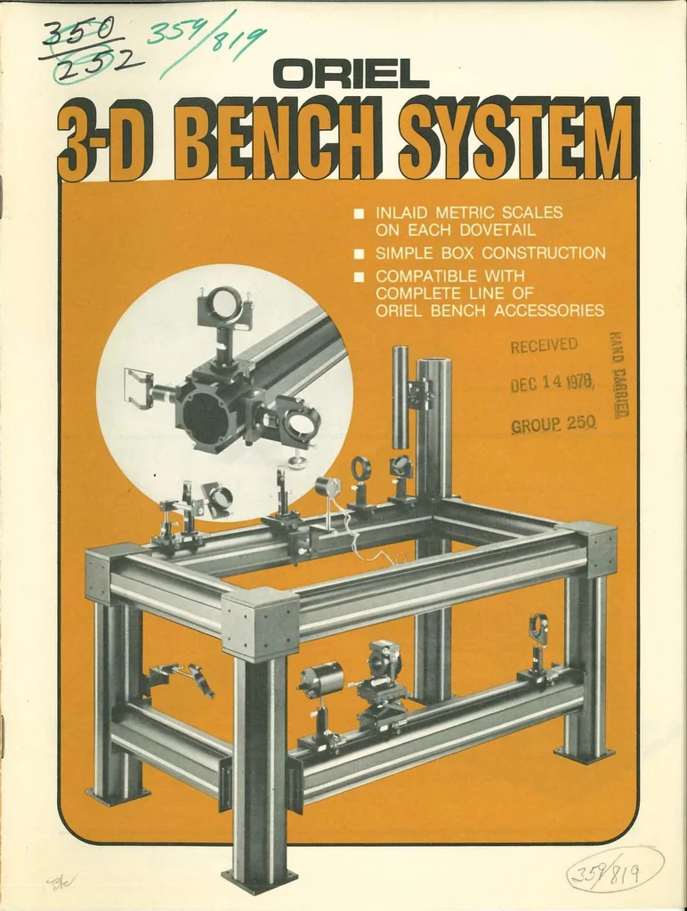 An illustration from Oriel Optical Benches 1978, 1978, leaf 0