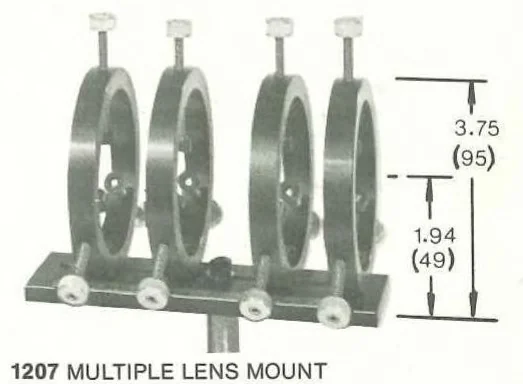 An illustration from Oriel Optical Benches 1978, 1978, leaf 12