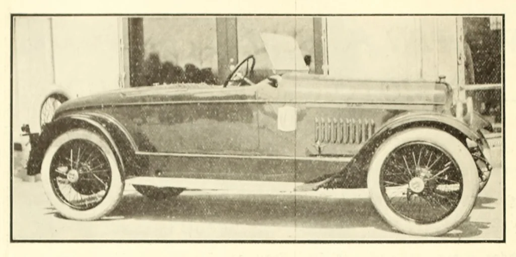 An illustration from The Oriental motor, 1919, leaf 152