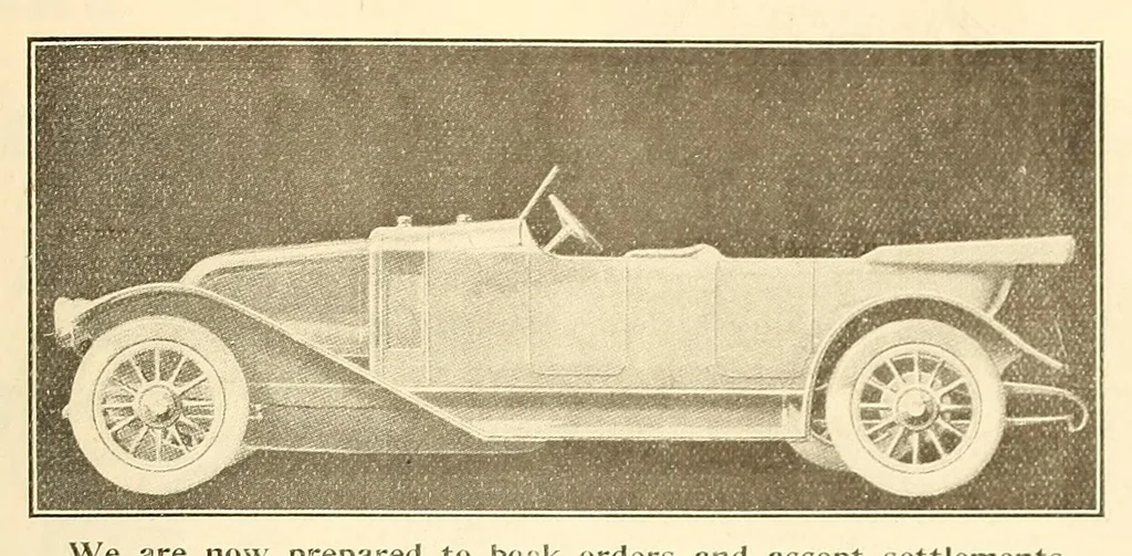 An illustration from The Oriental motor, 1919, leaf 409