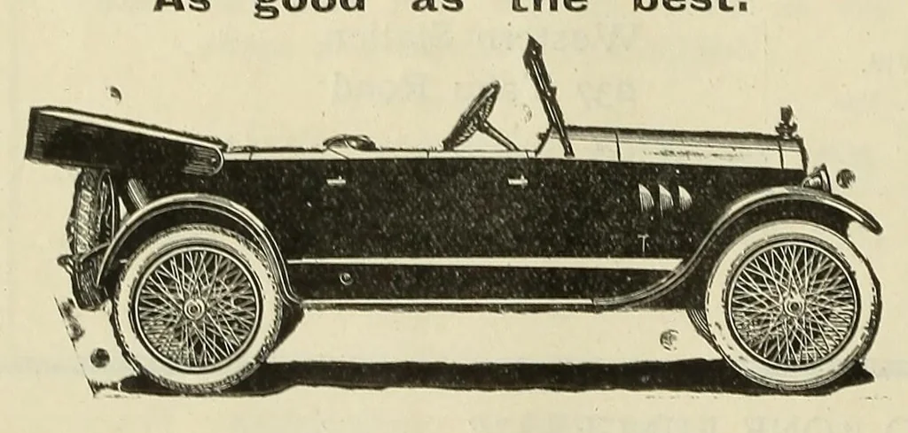 An illustration from The Oriental motor, 1919, leaf 208