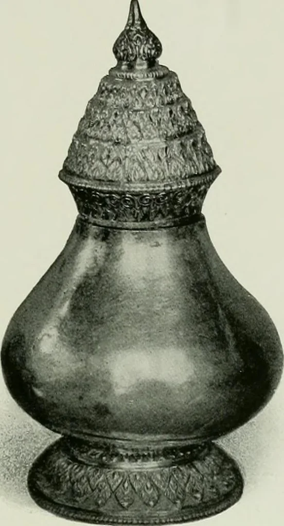 An illustration from Oriental silverwork, Malay and Chinese, with over 250 original illustrations; a handbook for connoisseurs, collectors, students and silversmiths, 1910, leaf 104