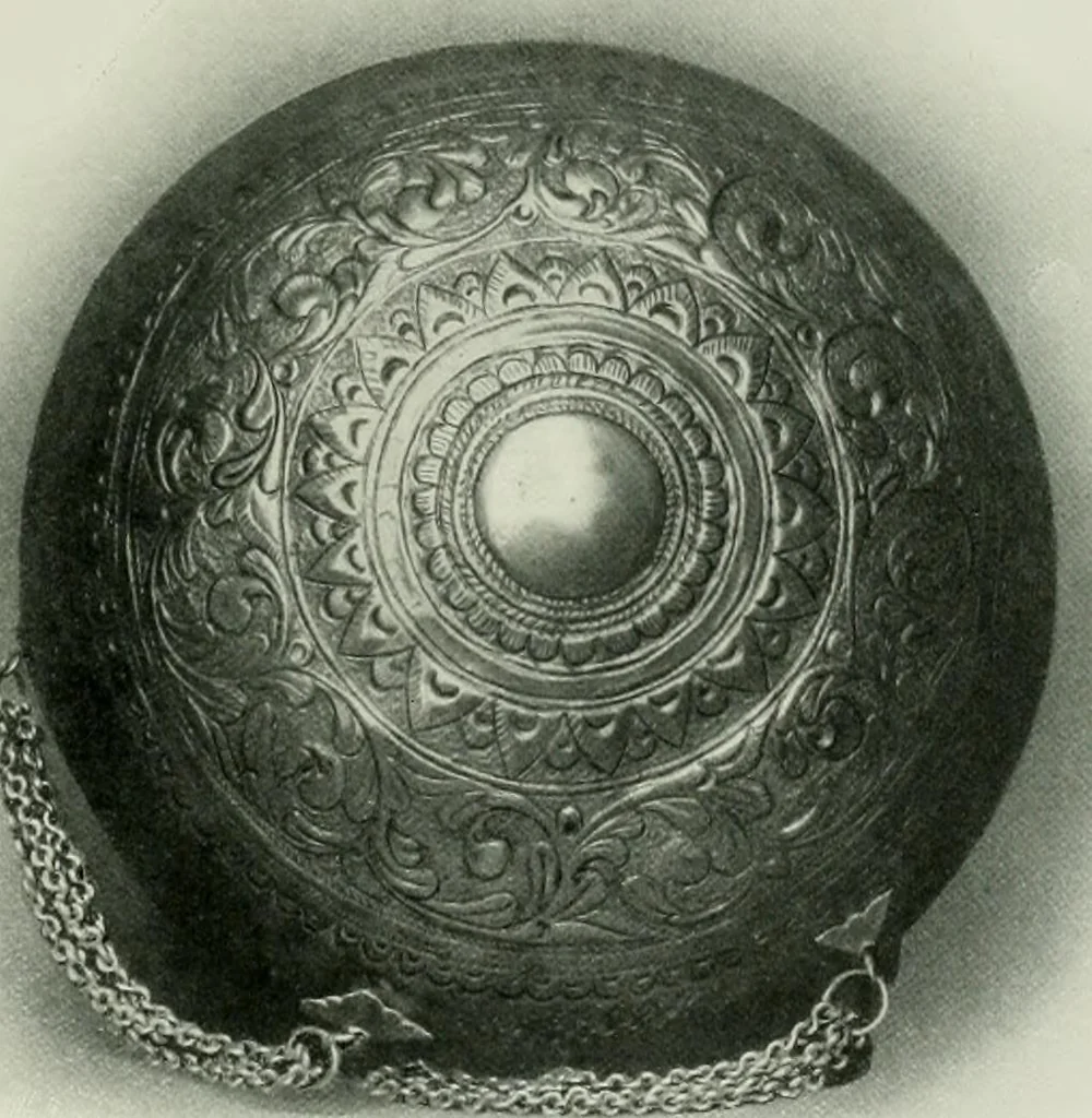 An illustration from Oriental silverwork, Malay and Chinese, with over 250 original illustrations; a handbook for connoisseurs, collectors, students and silversmiths, 1910, leaf 108