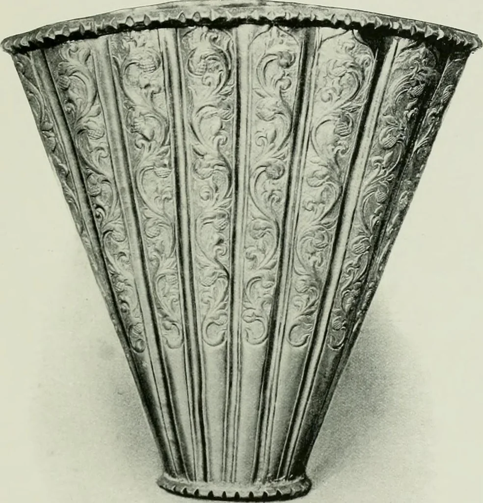 An illustration from Oriental silverwork, Malay and Chinese, with over 250 original illustrations; a handbook for connoisseurs, collectors, students and silversmiths, 1910, leaf 128