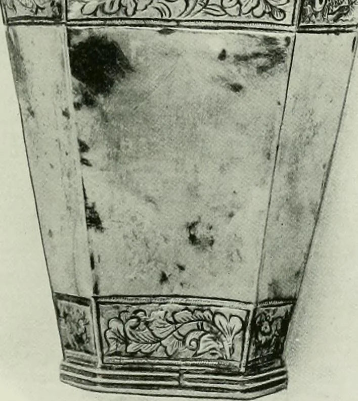 An illustration from Oriental silverwork, Malay and Chinese, with over 250 original illustrations; a handbook for connoisseurs, collectors, students and silversmiths, 1910, leaf 132