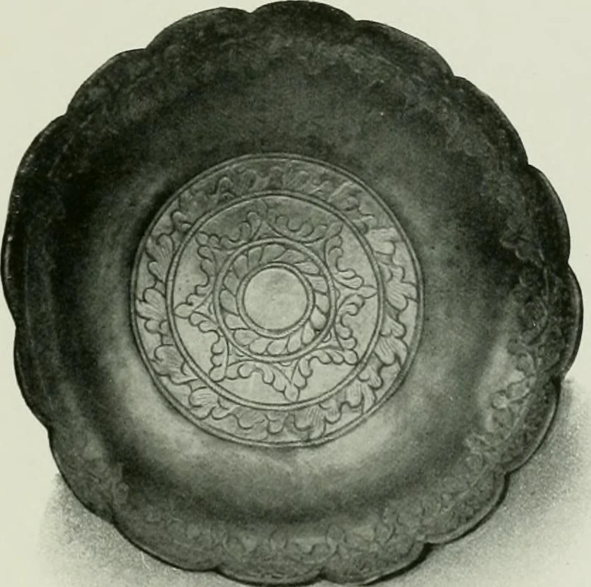 An illustration from Oriental silverwork, Malay and Chinese, with over 250 original illustrations; a handbook for connoisseurs, collectors, students and silversmiths, 1910, leaf 136