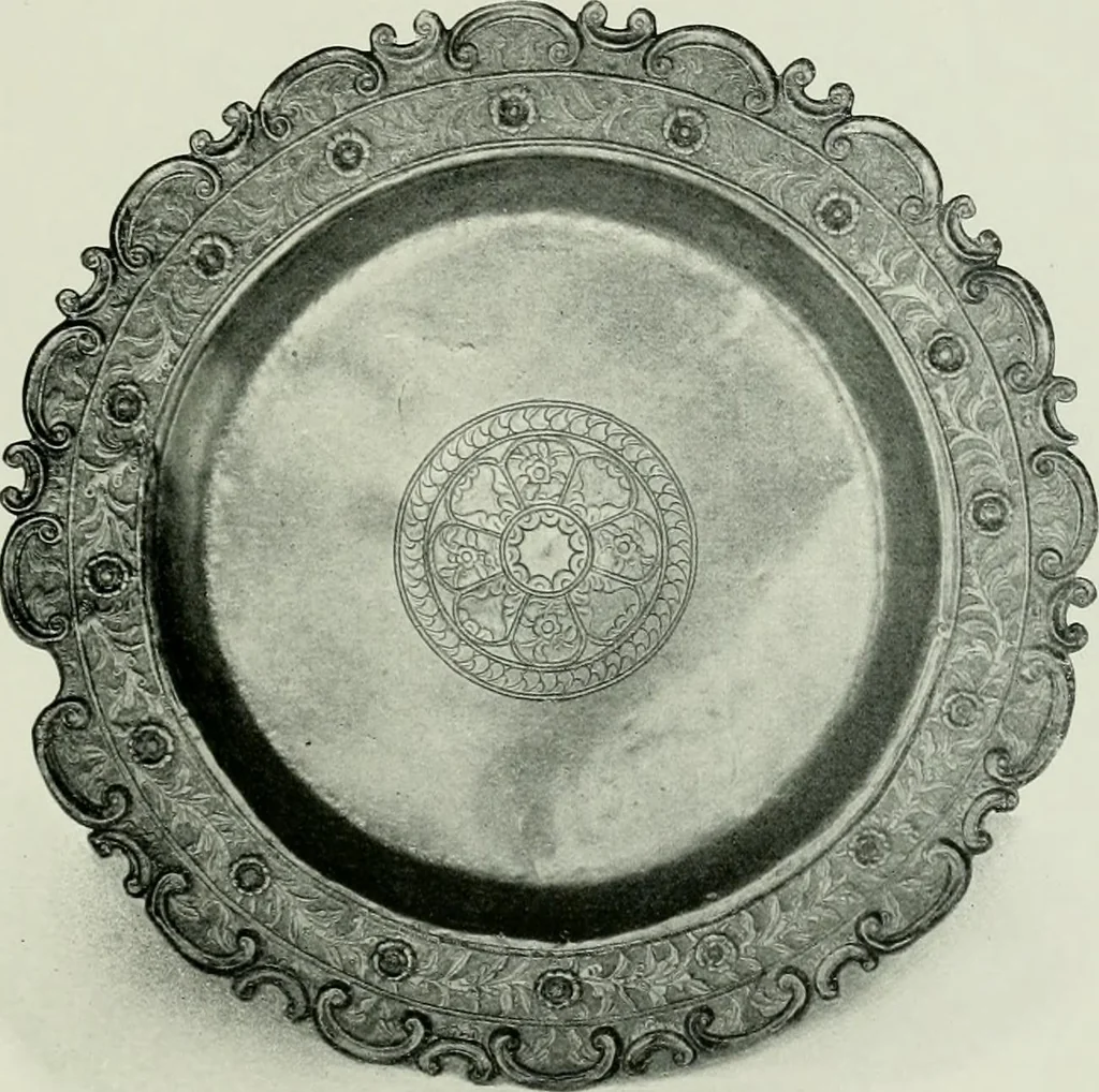 An illustration from Oriental silverwork, Malay and Chinese, with over 250 original illustrations; a handbook for connoisseurs, collectors, students and silversmiths, 1910, leaf 158