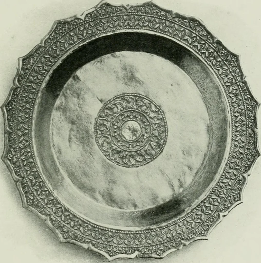 An illustration from Oriental silverwork, Malay and Chinese, with over 250 original illustrations; a handbook for connoisseurs, collectors, students and silversmiths, 1910, leaf 166