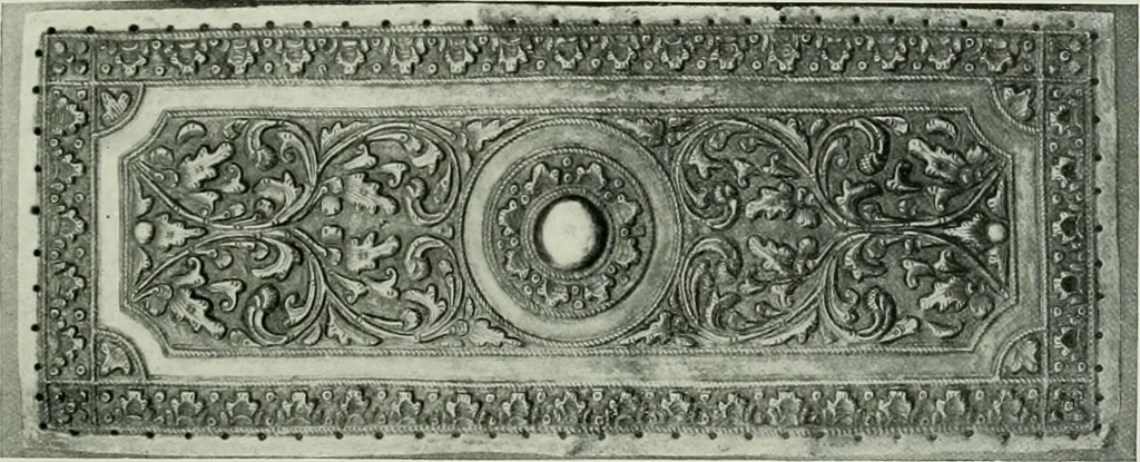 An illustration from Oriental silverwork, Malay and Chinese, with over 250 original illustrations; a handbook for connoisseurs, collectors, students and silversmiths, 1910, leaf 172