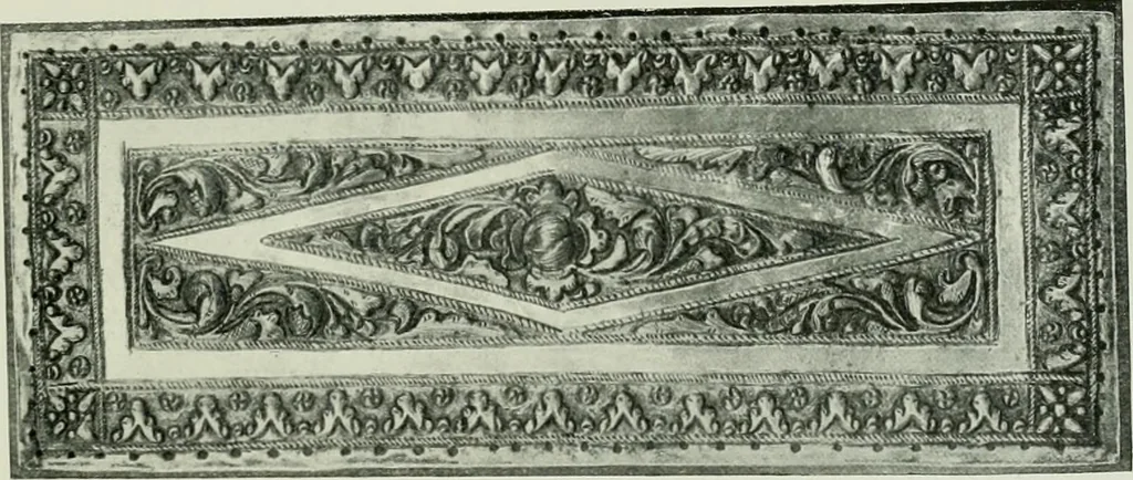 An illustration from Oriental silverwork, Malay and Chinese, with over 250 original illustrations; a handbook for connoisseurs, collectors, students and silversmiths, 1910, leaf 174
