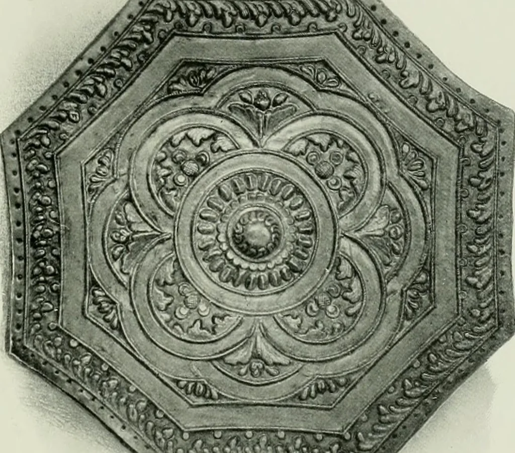 An illustration from Oriental silverwork, Malay and Chinese, with over 250 original illustrations; a handbook for connoisseurs, collectors, students and silversmiths, 1910, leaf 186