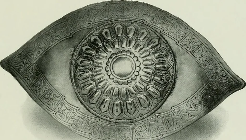 An illustration from Oriental silverwork, Malay and Chinese, with over 250 original illustrations; a handbook for connoisseurs, collectors, students and silversmiths, 1910, leaf 204