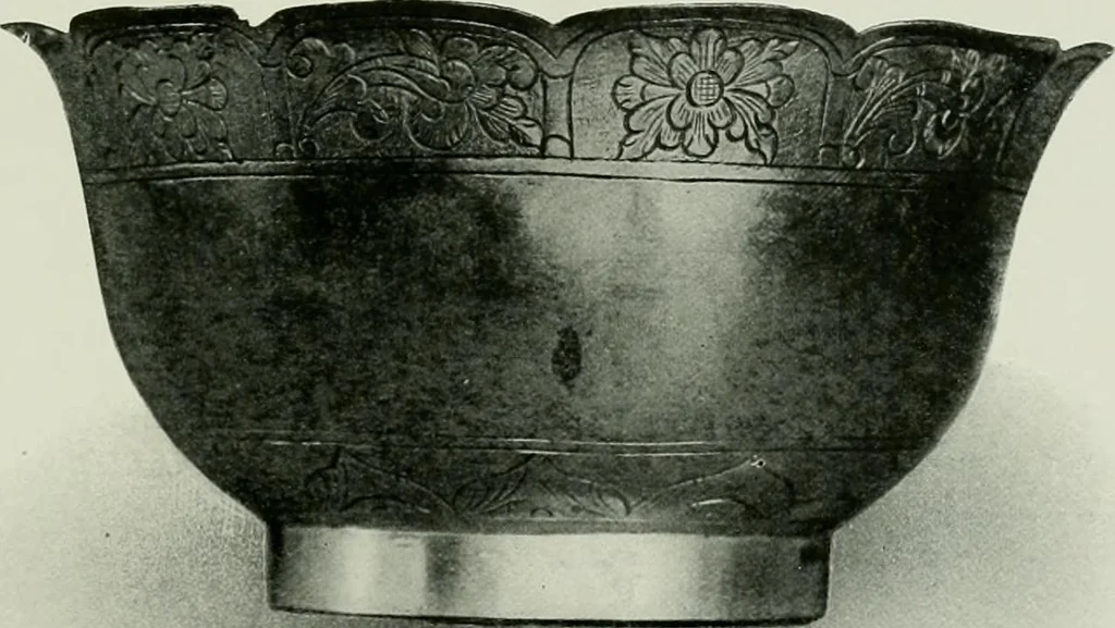 An illustration from Oriental silverwork, Malay and Chinese, with over 250 original illustrations; a handbook for connoisseurs, collectors, students and silversmiths, 1910, leaf 238