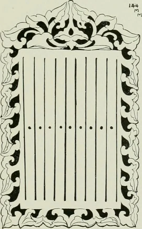 An illustration from Oriental silverwork, Malay and Chinese, with over 250 original illustrations; a handbook for connoisseurs, collectors, students and silversmiths, 1910, leaf 304