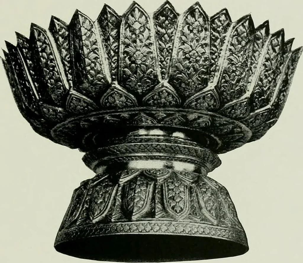An illustration from Oriental silverwork, Malay and Chinese, with over 250 original illustrations; a handbook for connoisseurs, collectors, students and silversmiths, 1910, leaf 40