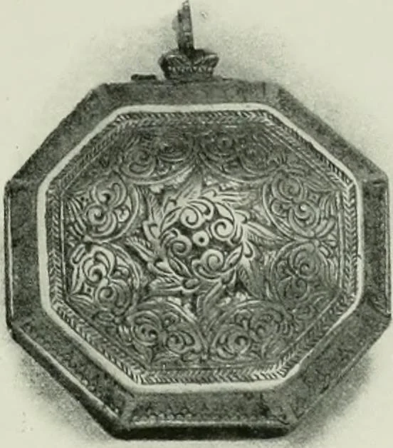 An illustration from Oriental silverwork, Malay and Chinese, with over 250 original illustrations; a handbook for connoisseurs, collectors, students and silversmiths, 1910, leaf 66