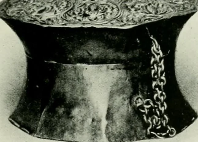 An illustration from Oriental silverwork, Malay and Chinese, with over 250 original illustrations; a handbook for connoisseurs, collectors, students and silversmiths, 1910, leaf 80