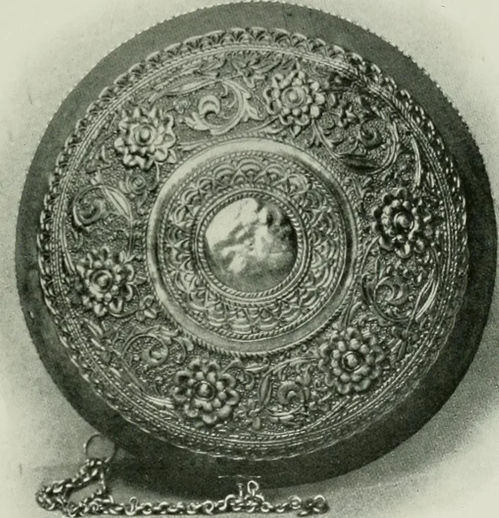 An illustration from Oriental silverwork, Malay and Chinese, with over 250 original illustrations; a handbook for connoisseurs, collectors, students and silversmiths, 1910, leaf 84