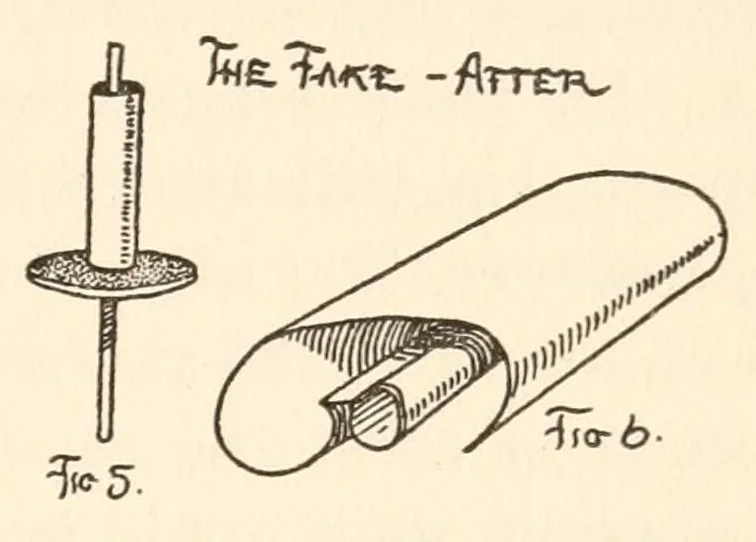 An illustration from Original creation for magicians hitherto kept up his sleeve, 1920, leaf 17