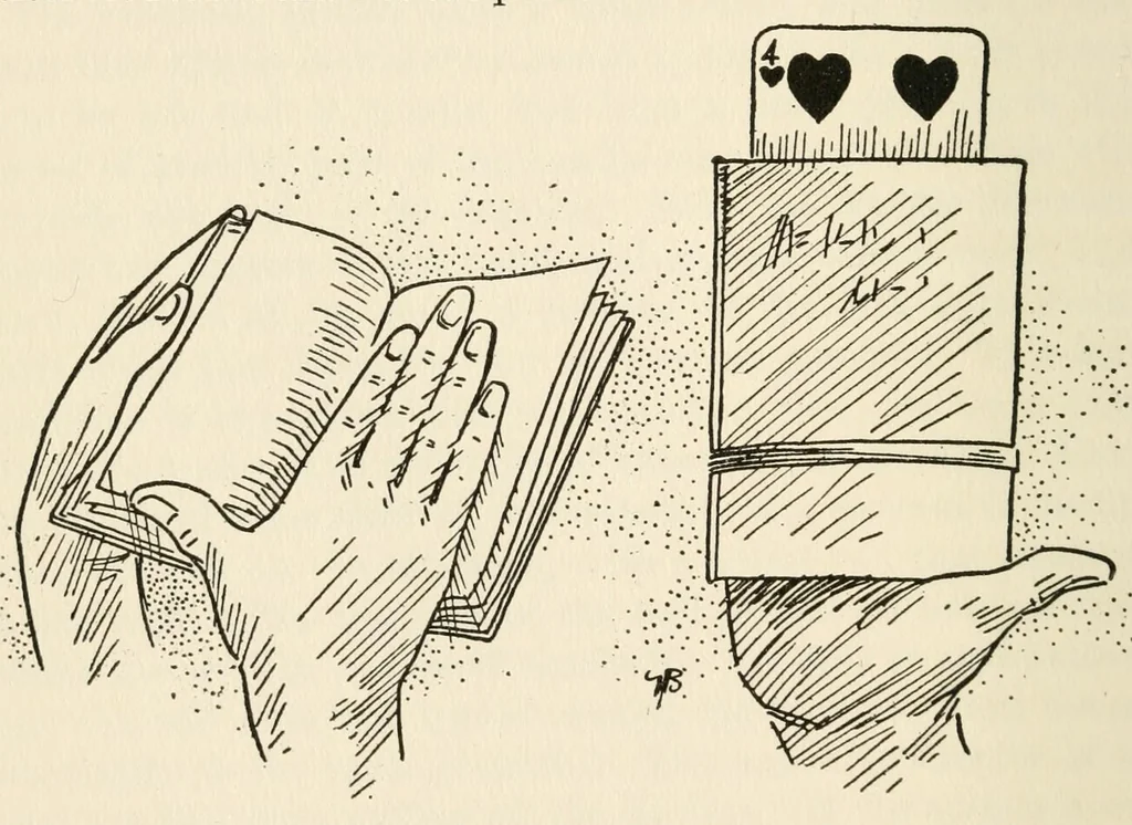 An illustration from Original creation for magicians hitherto kept up his sleeve, 1920, leaf 70