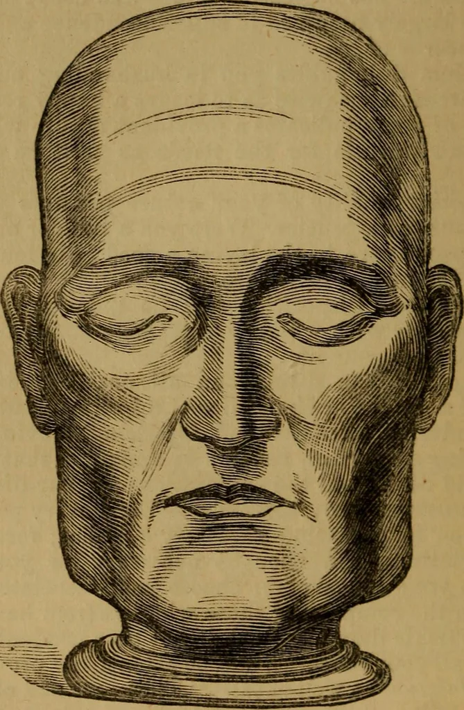 An illustration from An original and illustrated physiological and physiognomical chart, 1873, leaf 105