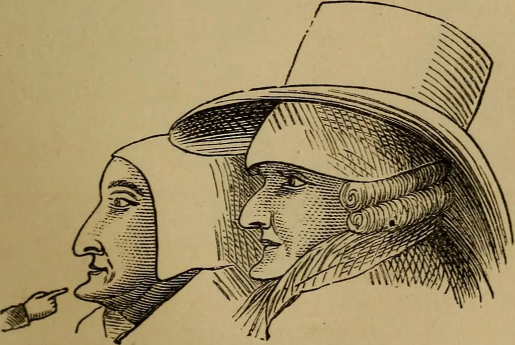 An illustration from An original and illustrated physiological and physiognomical chart, 1873, leaf 136