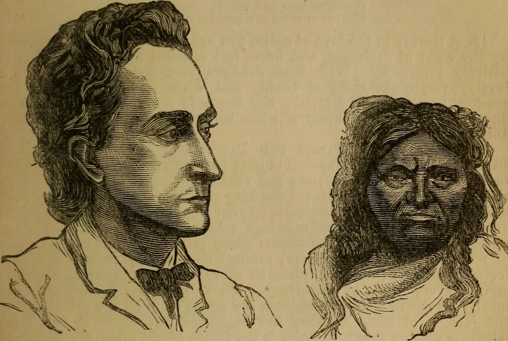 An illustration from An original and illustrated physiological and physiognomical chart, 1873, leaf 142