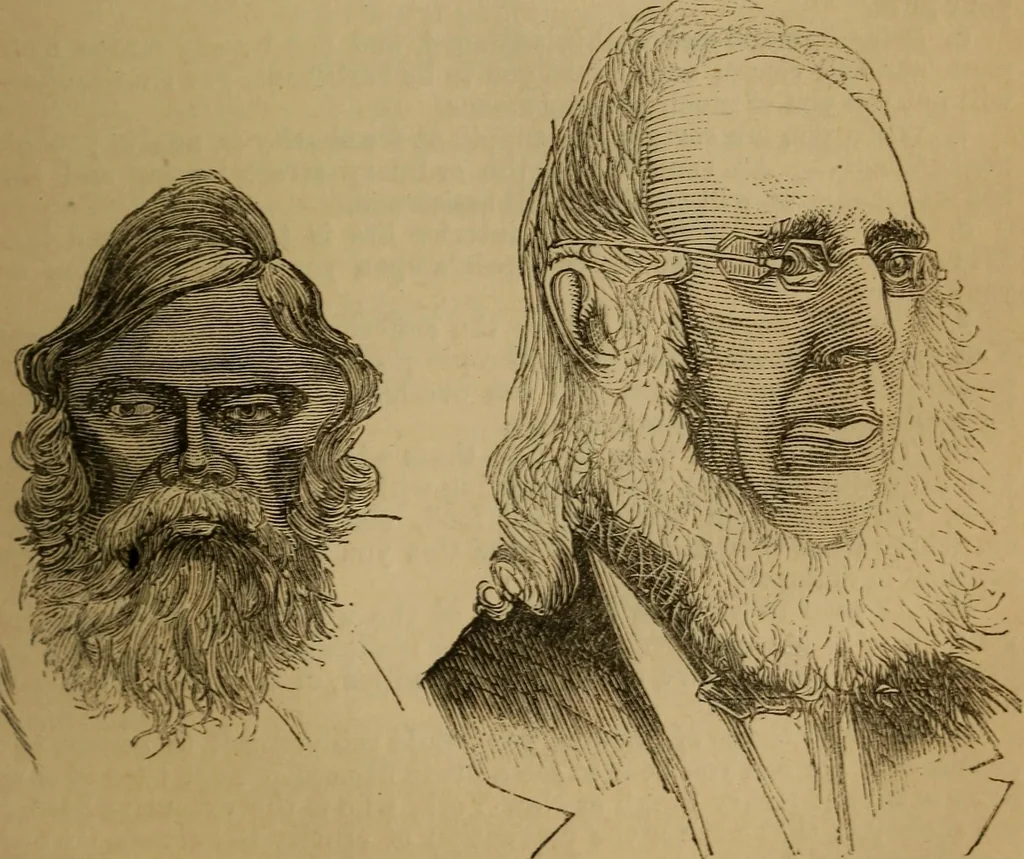 An illustration from An original and illustrated physiological and physiognomical chart, 1873, leaf 146